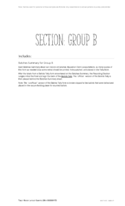 Sample section divider for Tally Book group B