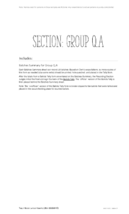 Sample divider for Tally Book Group Q.A