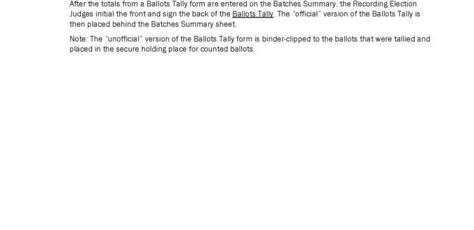 Sample divider for Tally Book Group Q.A