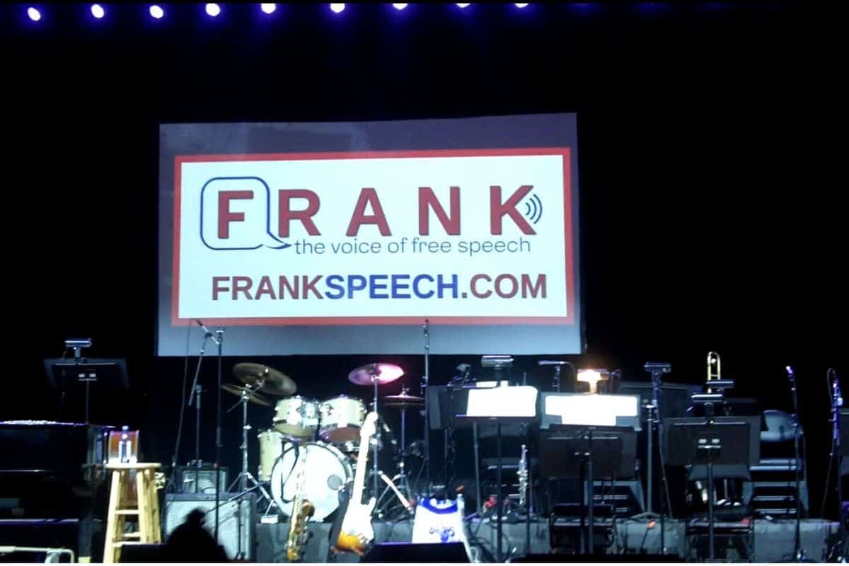 Stage at Launch of FrankSpeech