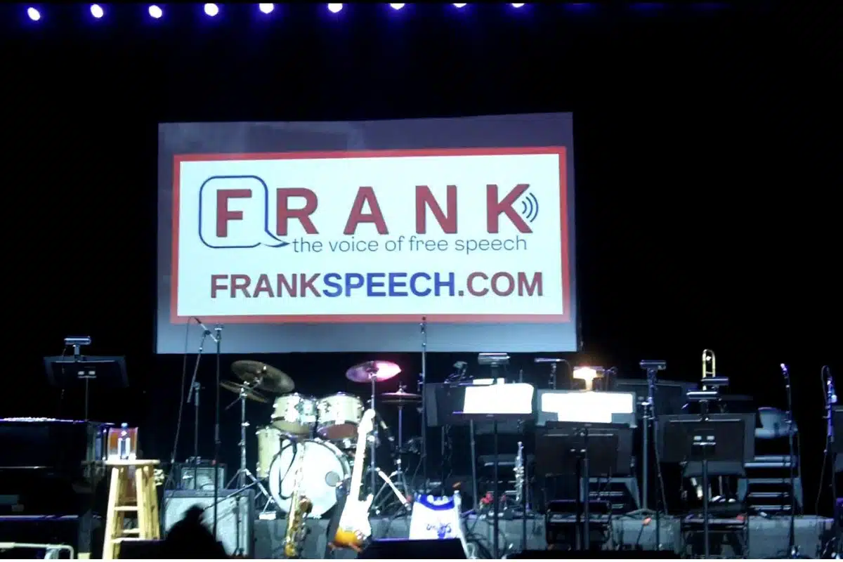 Stage at Launch of FrankSpeech