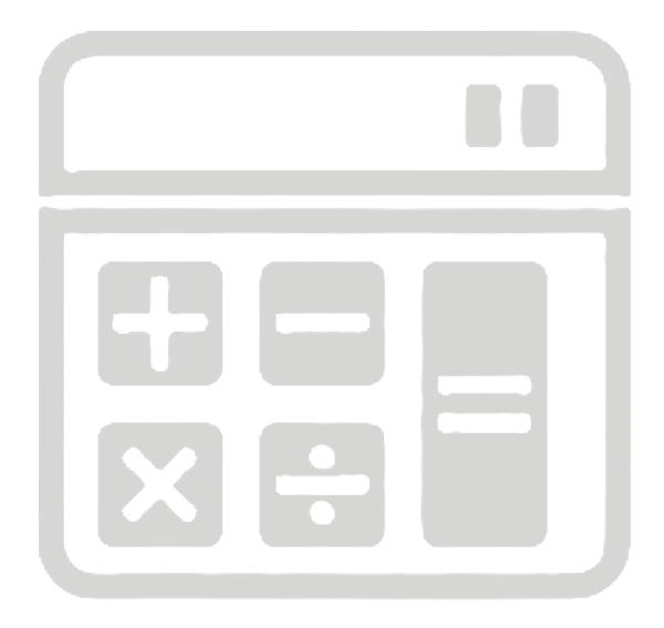 Icon calculator white