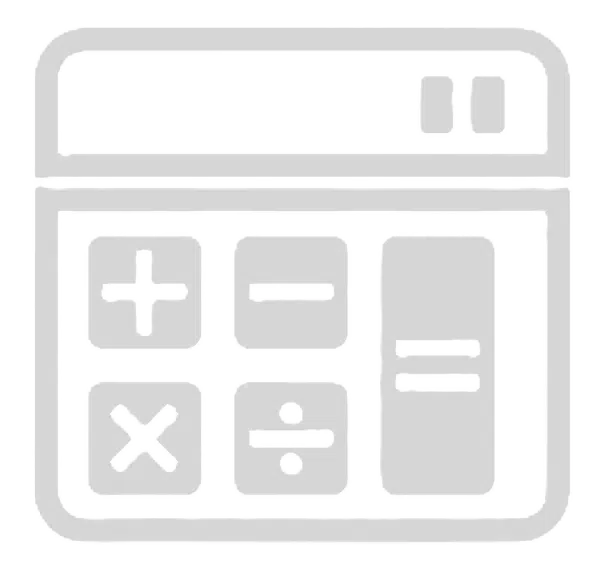 Icon calculator white