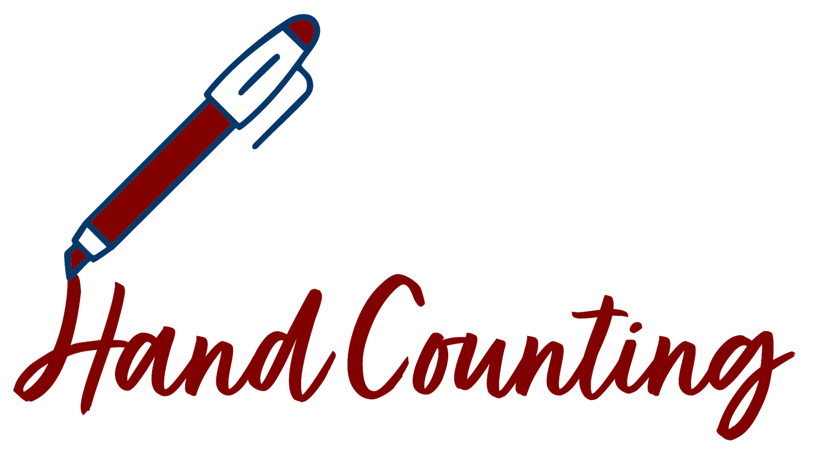 Logo Return to Hand Counting white font