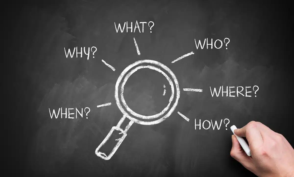 Findings questions magnifier who what where