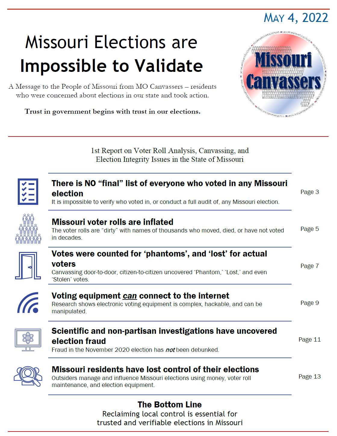 Cover - Missouri Elections Are Impossible to Validate