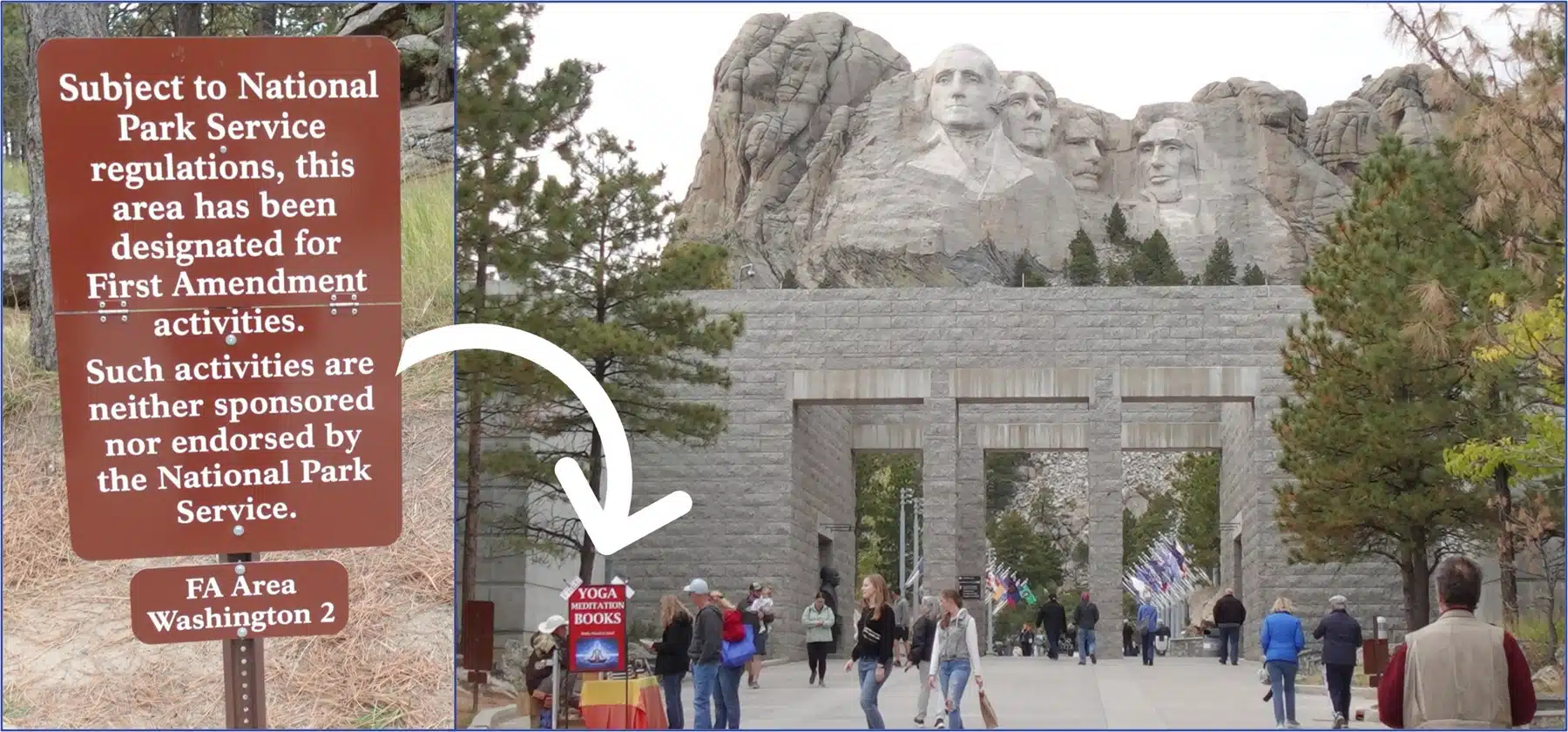Mt Rushmore first amendment areas