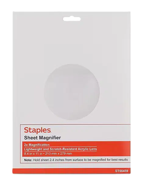 Magnifier, sheet-size sheet magnifier