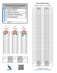 Tally Demo Practice sheet Examples 2sided Cause of America