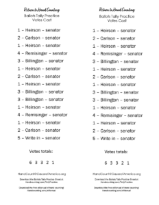 Tally Demo Votes Called