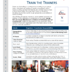 Train the Trainers flyer for Organizers image
