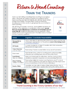 Train the Trainers flyer for Organizers image